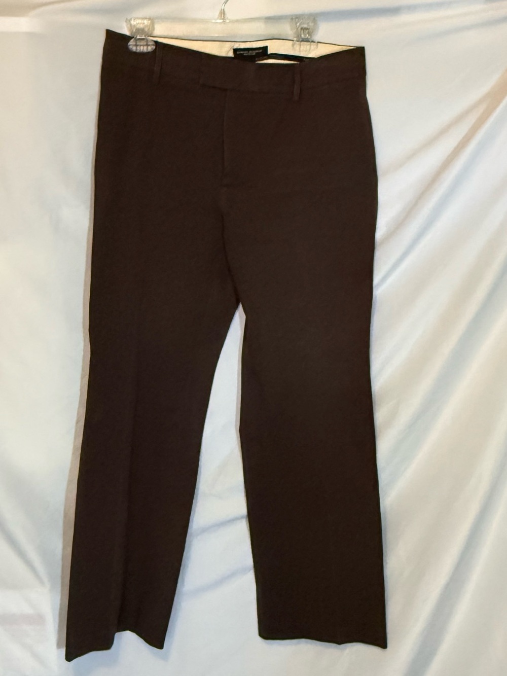 Banana Republic Women’s 2003 Brown Harrison Flat Front Trouser size 12R (UU4)